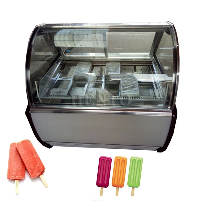 Καταψύκτης οθόνης Gelato Countertop